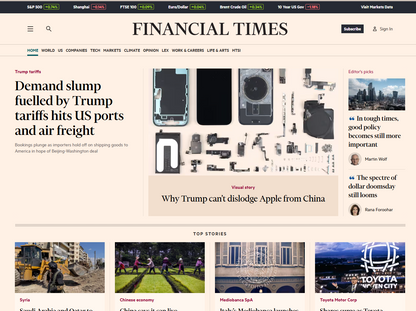 Financial Times Annual Premium Digital Subscription at 70%OFF